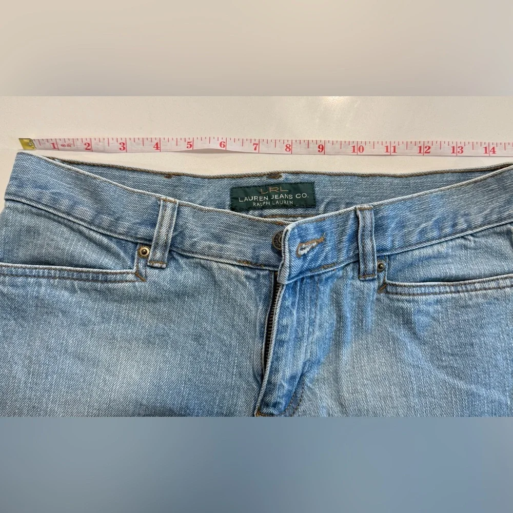 Lauren Ralph Lauren Light Blue Cropped Jeans Size 4 - Picture 10 of 15